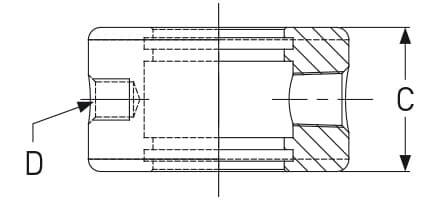 Кольцо Karnasch Ø64-114 M12 x 1,75 для подключения СОЖ к корпусу сверла со сменными головками 22.9002.05715
