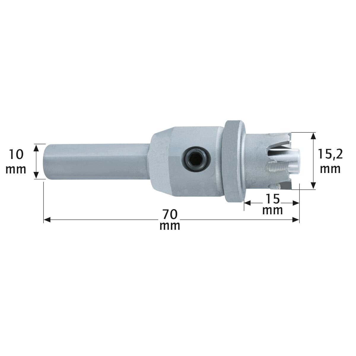 Коронка Karnasch Ø 15,2 мм для высверливания цилиндров замков Abloy Protec 11.4702