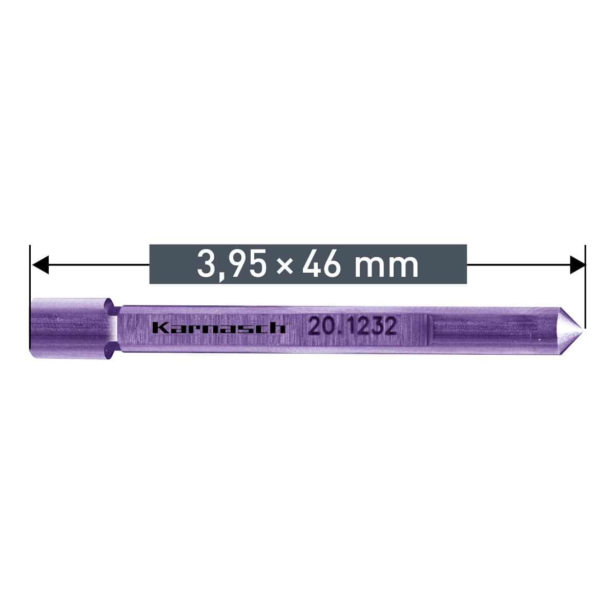 Выталкивающий штифт Karnasch 3,95×46 мм 20.1232