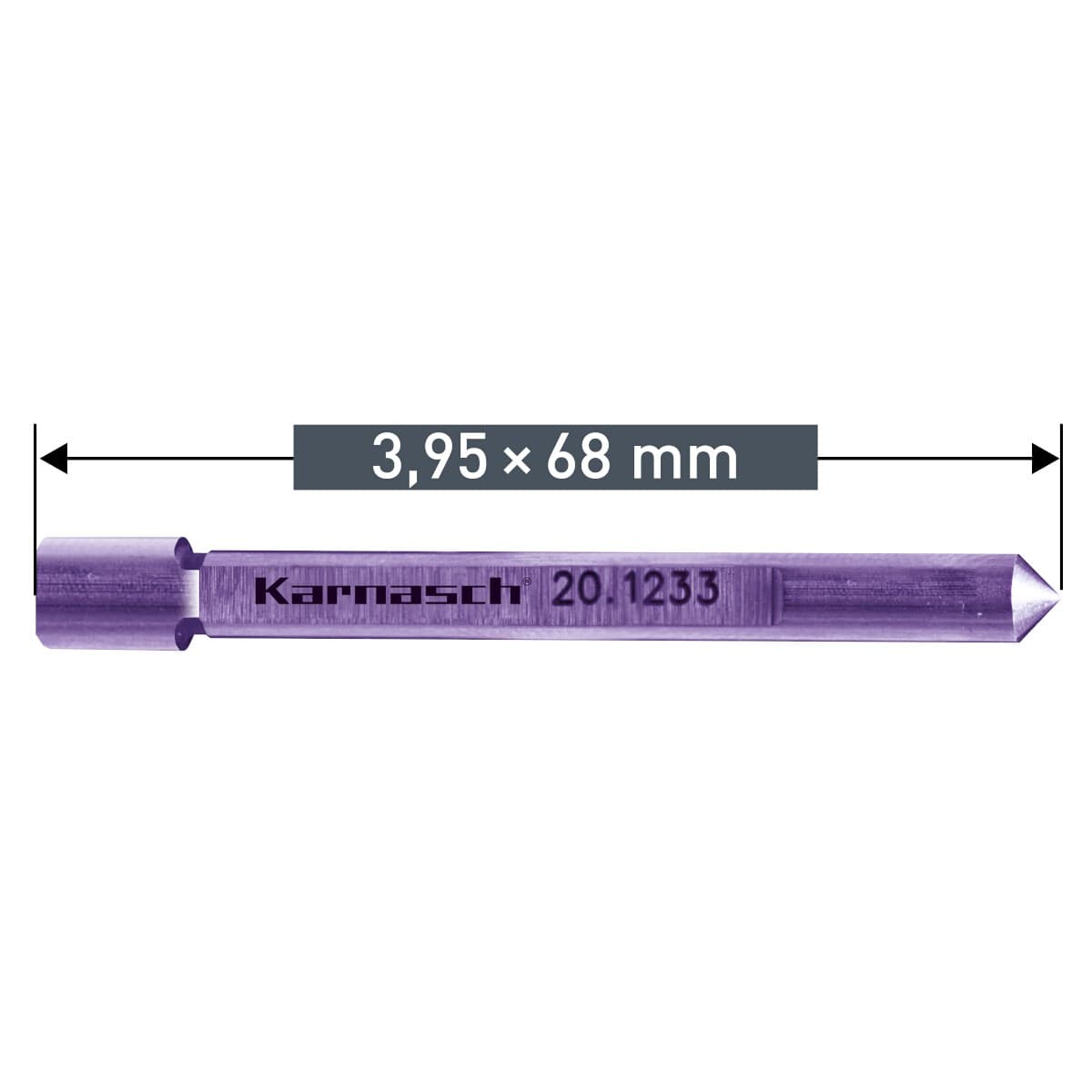 Выталкивающий штифт Karnasch 3,95×68 мм 20.1233