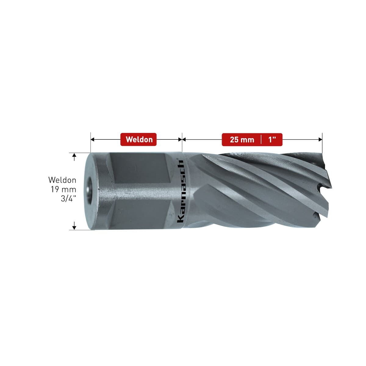 Корончатые сверла Karnasch SILVER-LINE Ø24х25 мм 20.1255-024