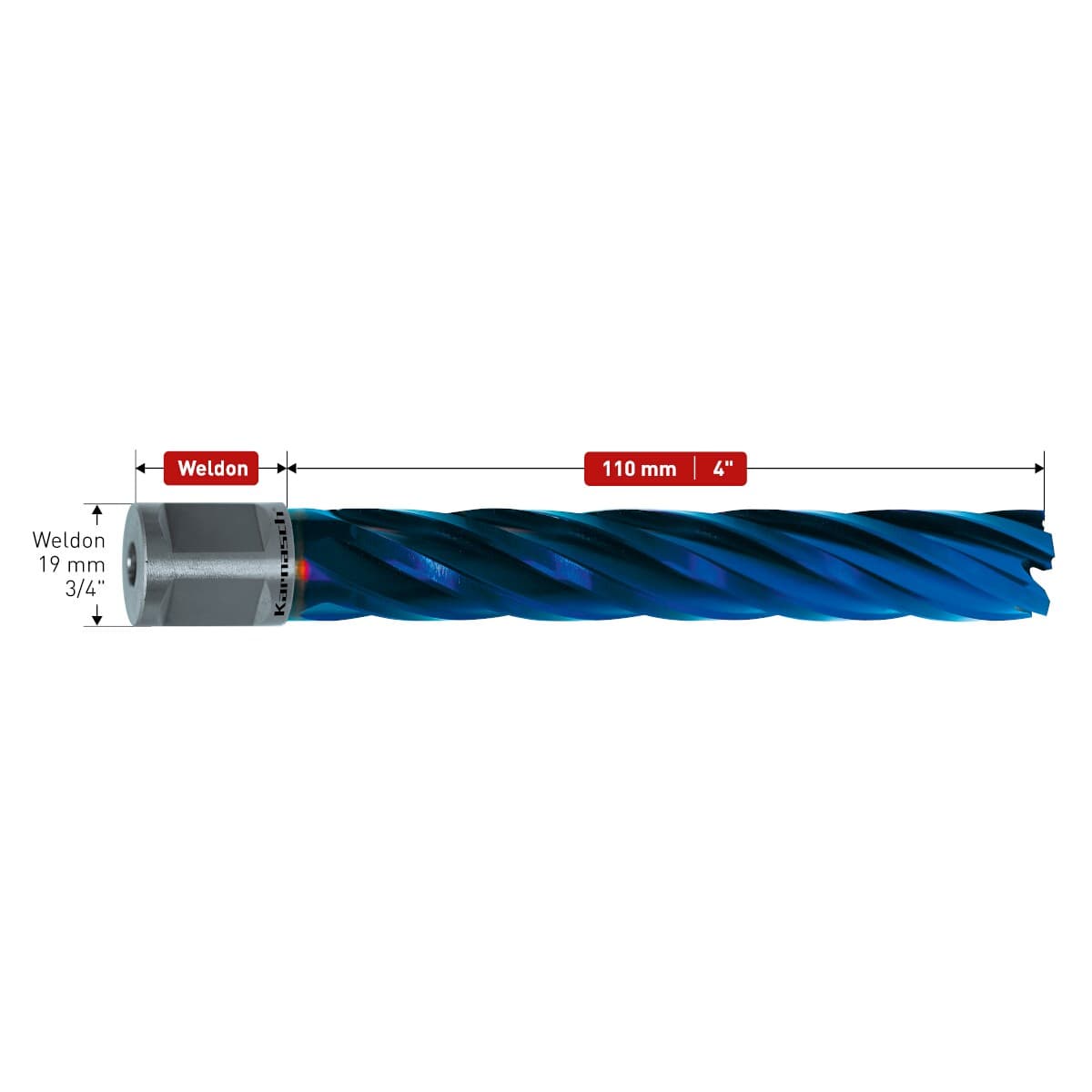 Корончатые сверла Karnasch BLUE-LINE Ø50х110 мм 20.1280-050