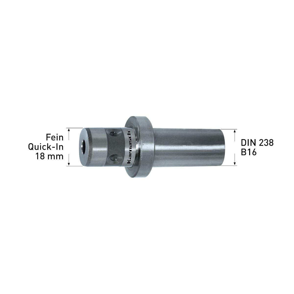 Переходник Karnasch Fein Quick-in 18/B16 Ø 18 мм 20.1372