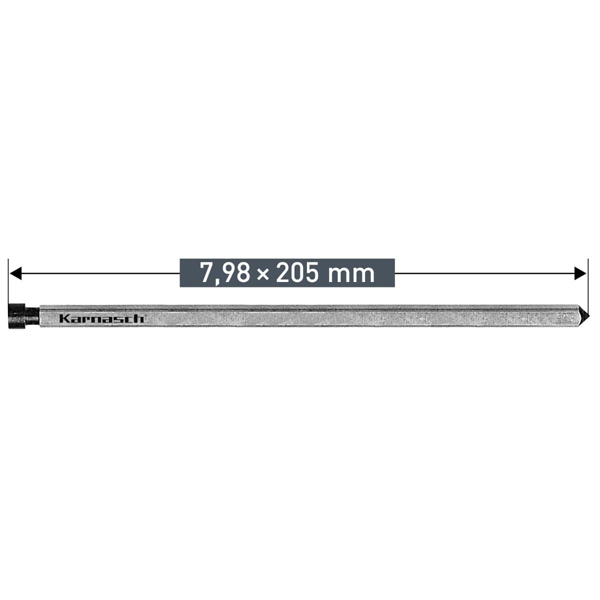 Выталкивающий штифт Karnasch 7,98×205 мм 20.1429