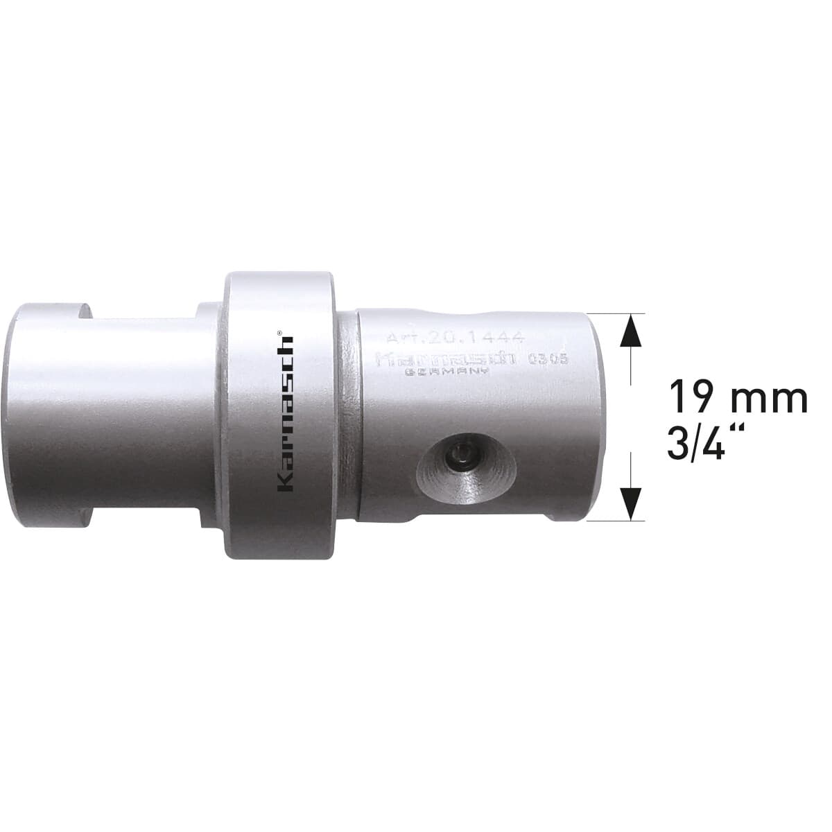 Хвостовик Karnasch Nitto+Weldon 19 для коронок Ø14-120 мм 20.1444