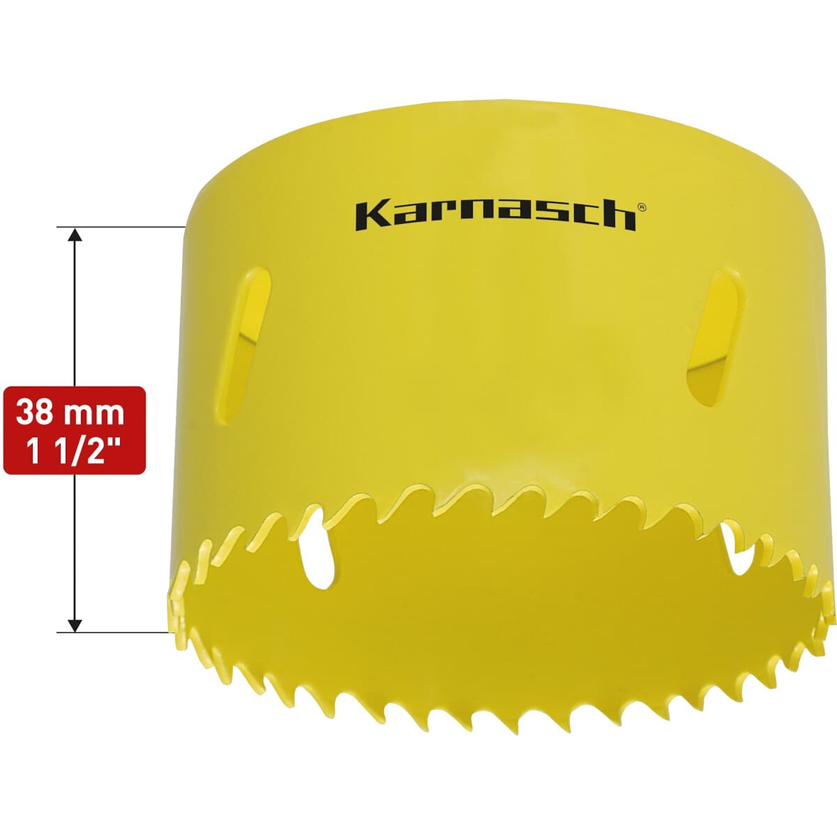 Биметаллическая коронка Karnasch BI-METAL Ø73x38 мм HSS-E кобальт 8% 20.1500-073